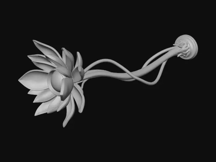 3D model for Enchanted Lotus Wand