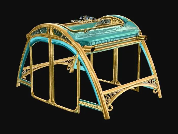 3D model for Art Nouveau Carriage Canopy