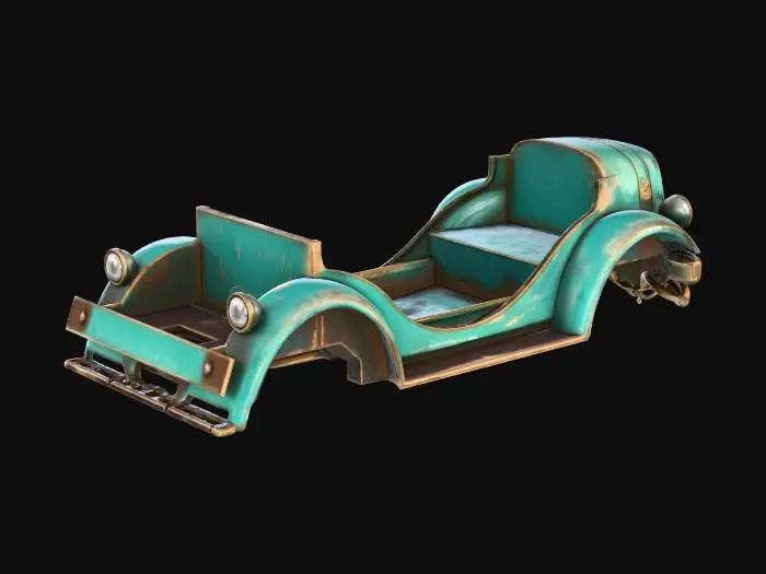 3D model for Antique Carriage Frame