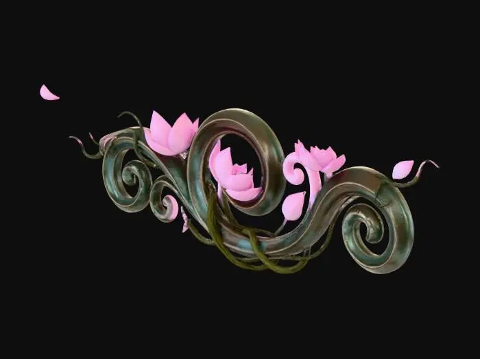 3D model for Ethereal Blooms
