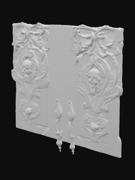 3D model for Skull Adorned Doors