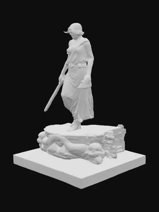 3D model for Blind Justice
