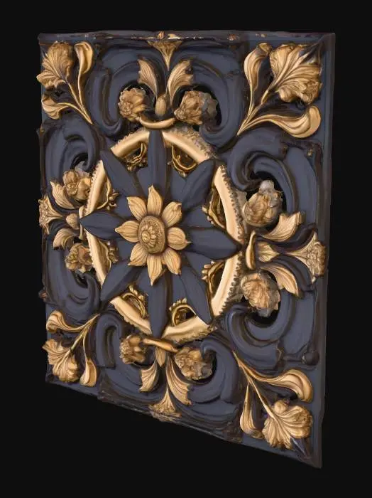 3D model for ebony ceiling panel 2