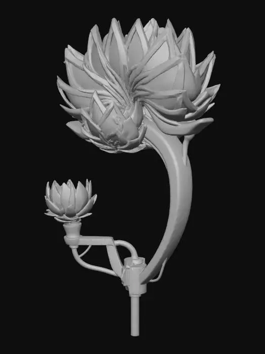 3D model for Lumina Lotus Sconce