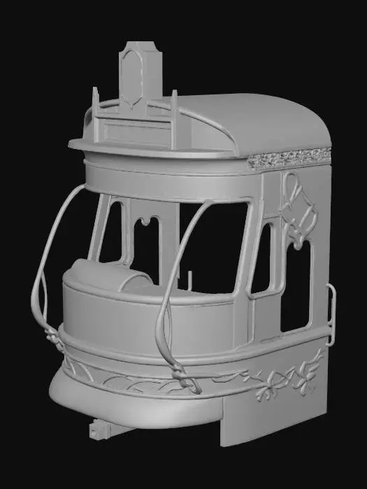 3D model for Vintage Tramfront Fantasy