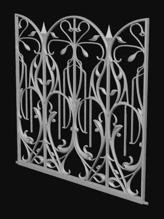3D model for Art Nouveau Gate