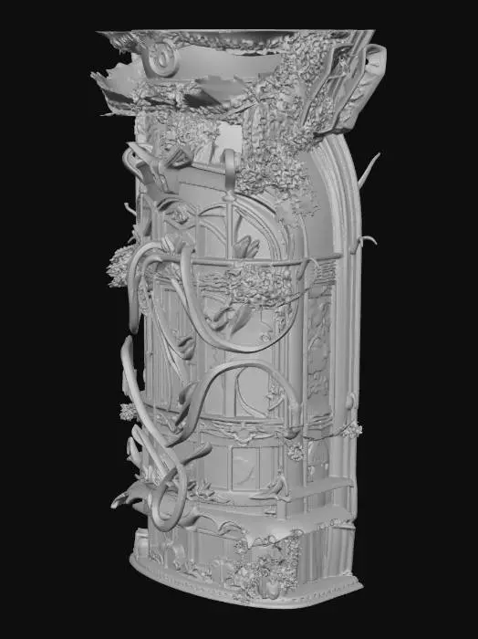 3D model for Serpentine Carriage