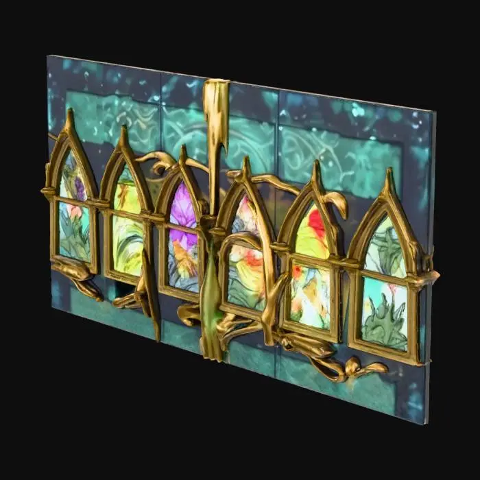3D model for Stained Glass Blossoms