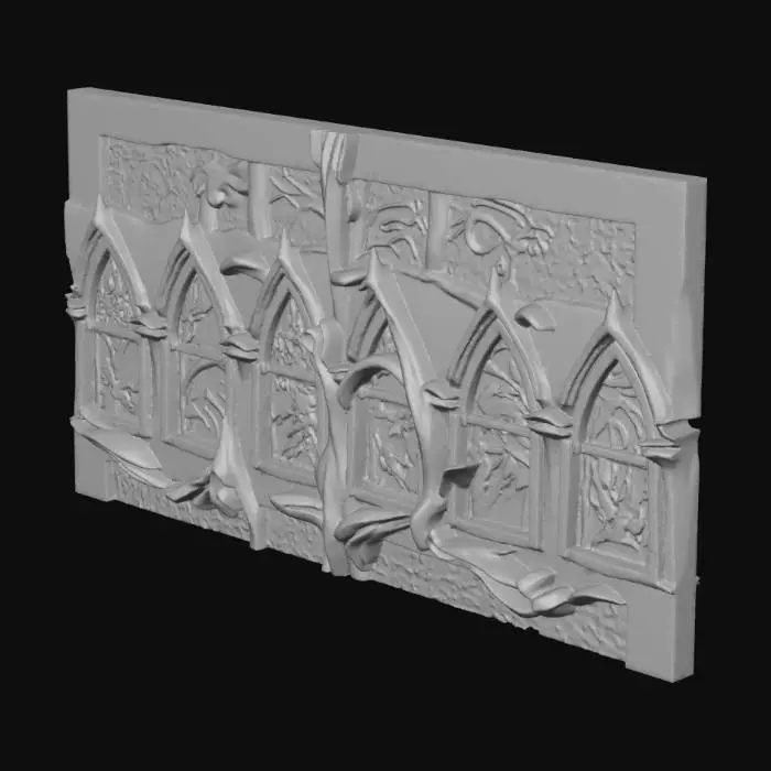 3D model for Stained Glass Blossoms