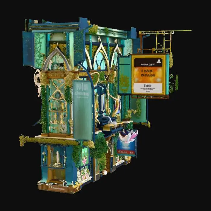 3D model for Fantasy Cyberpunk Theater