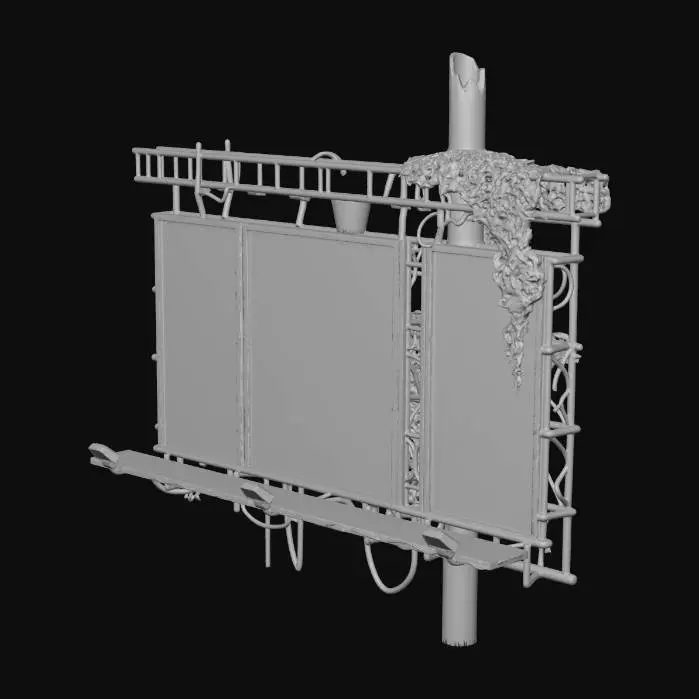 3D model for Urban Overgrowth Billboard
