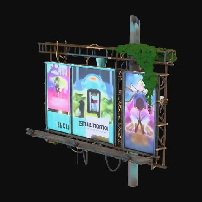 3D model for Urban Overgrowth Billboard