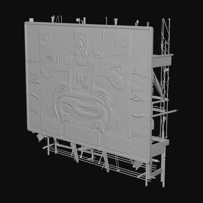 3D model for Surreal Billboard Nightscape
