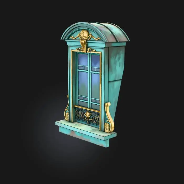 3D model for Antique Window Charm
