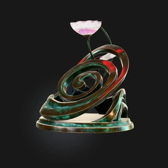3D model for Spiral Serenity Lamp
