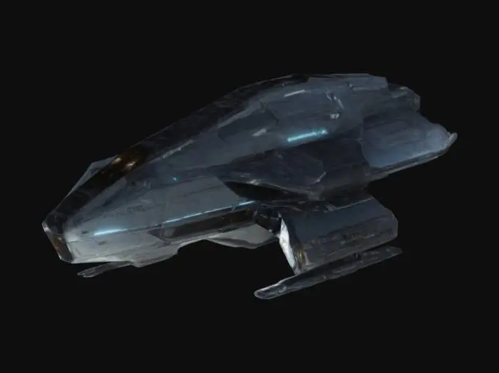 3D model for (star citizen), futuristic spaceship, Esperia manufacture, The Esperia Refructzor, an medium alien ship that is luxurious and made to repair its allies, high-detail 4K textures with PBR workflow