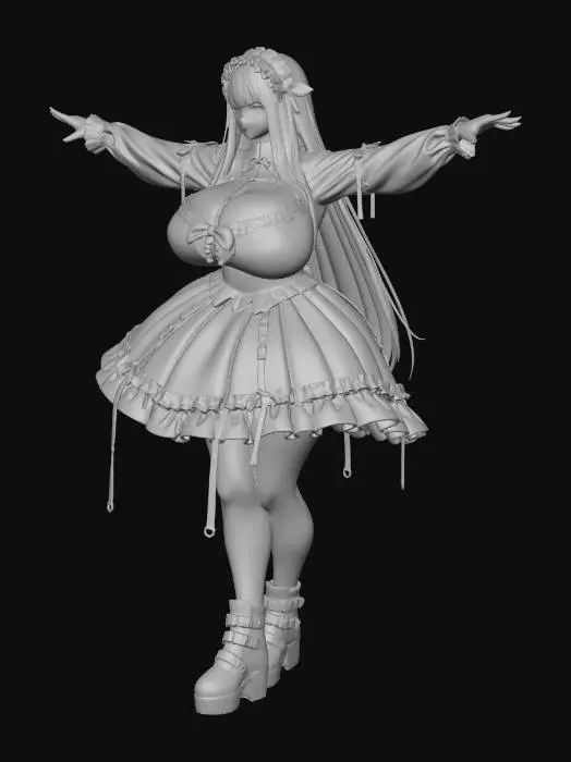 3D model for Gothic Elegance