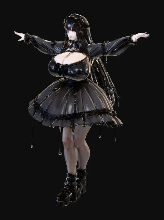 3D model for Gothic Elegance