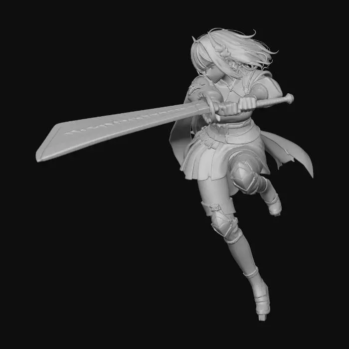 3D model for Demon Blade Warrior