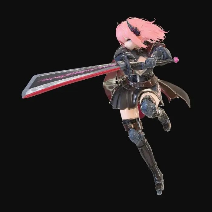 3D model for Demon Blade Warrior