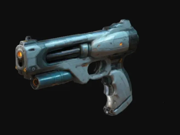 3D model for a sci-fi gun
