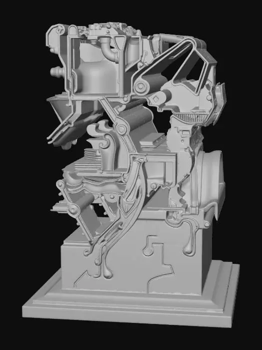 3D model for Monochrome Intricacy
