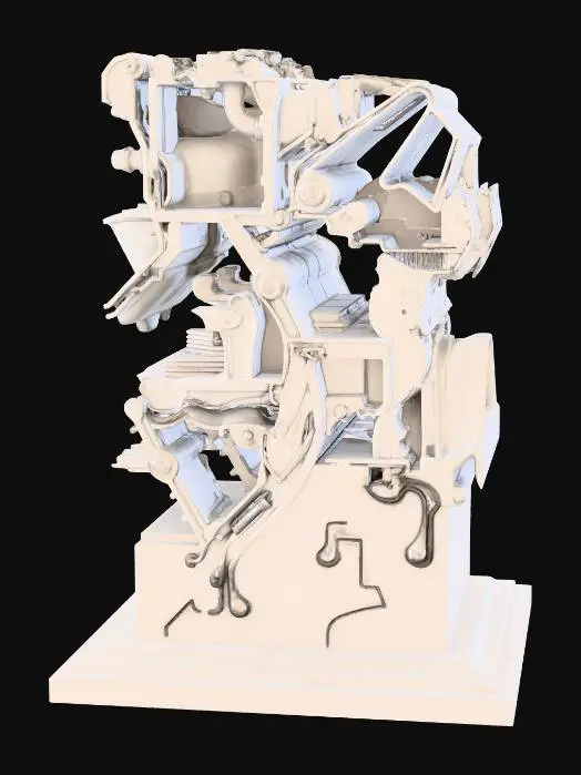 3D model for Monochrome Intricacy