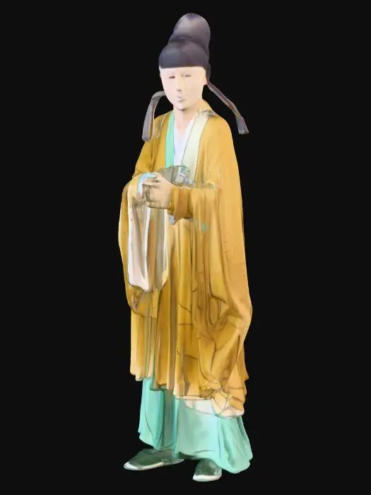 3D model for Scholar in Traditional Robes