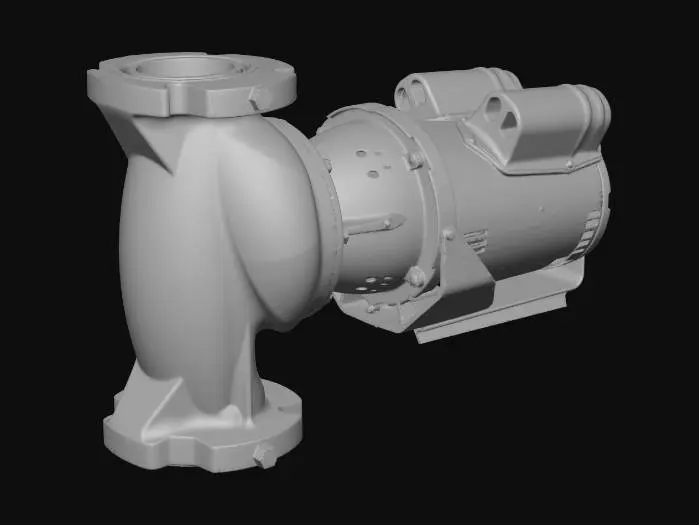 3D model for Red Industrial Pump
