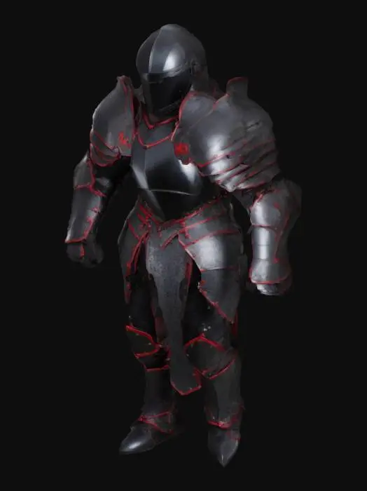 3D model for Blue Sentinel Knight