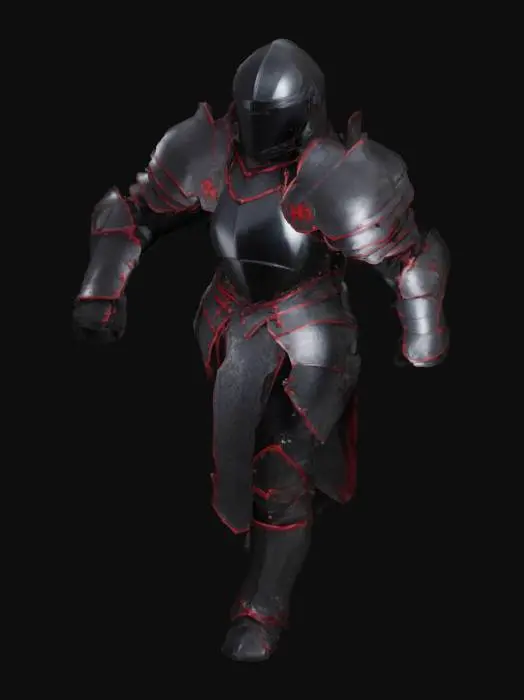 3D model for Blue Sentinel Knight