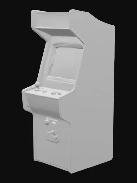 3D model for an incredibly high quality, hyper realistic arcade game, rpg, baulders gate machine, 1990s