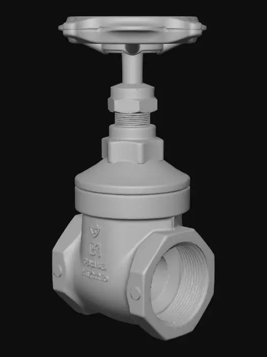 3D model for Red Valve Handle