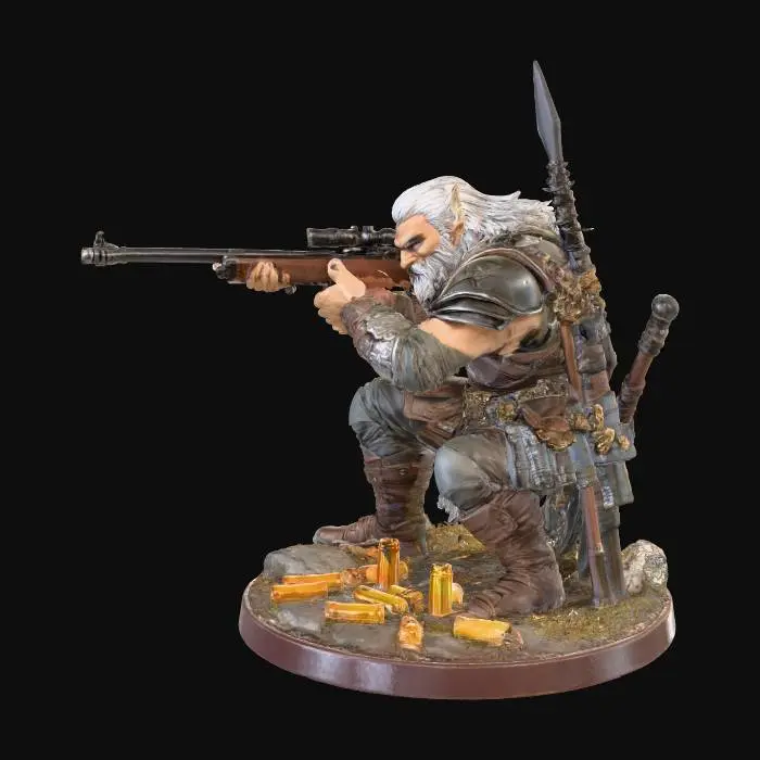 3D model for Elf Marksman Warrior