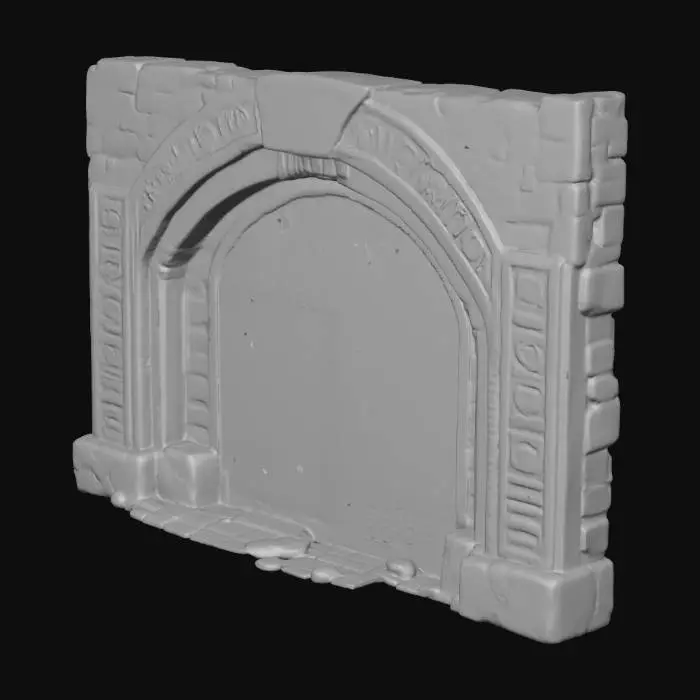 3D model for an ancient doorway, a portal to another universe, a gateway, highly detailed, 8k quality