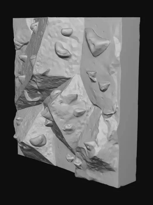 3D model for 攀岩墙