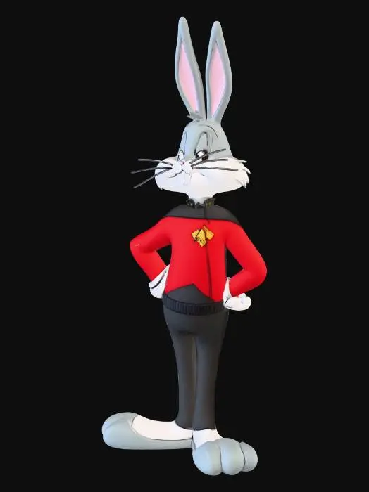 3D model for Redshirt Bunny