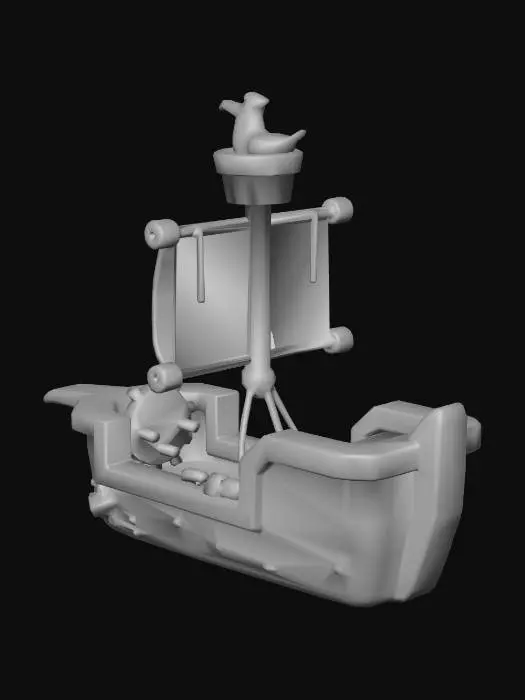 3D model for Sailing Ship Low Poly