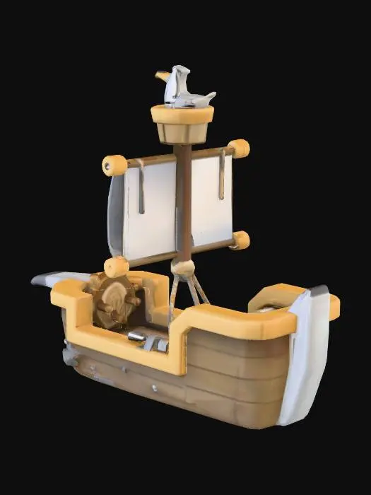 3D model for Sailing Ship Low Poly