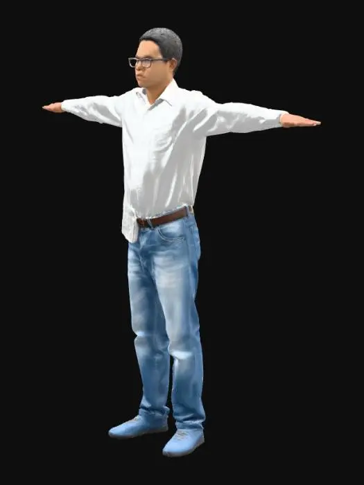 3D model for T-Pose Portrait