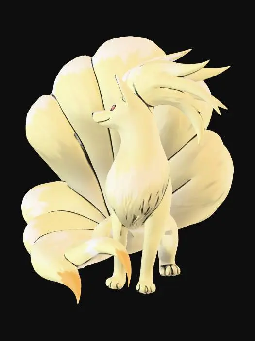 3D model for Golden Nine-Tailed Fox