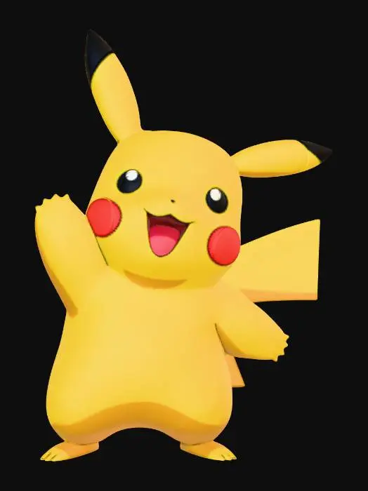 3D model for Joyful Pikachu
