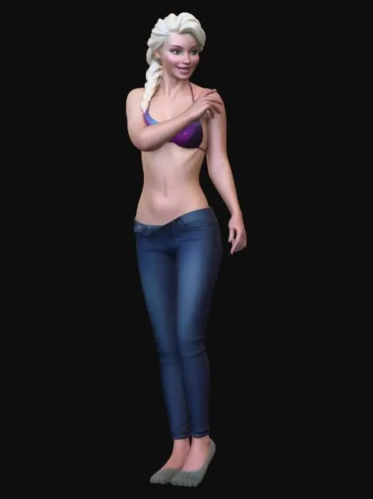 3D model for Elsa at the Shore