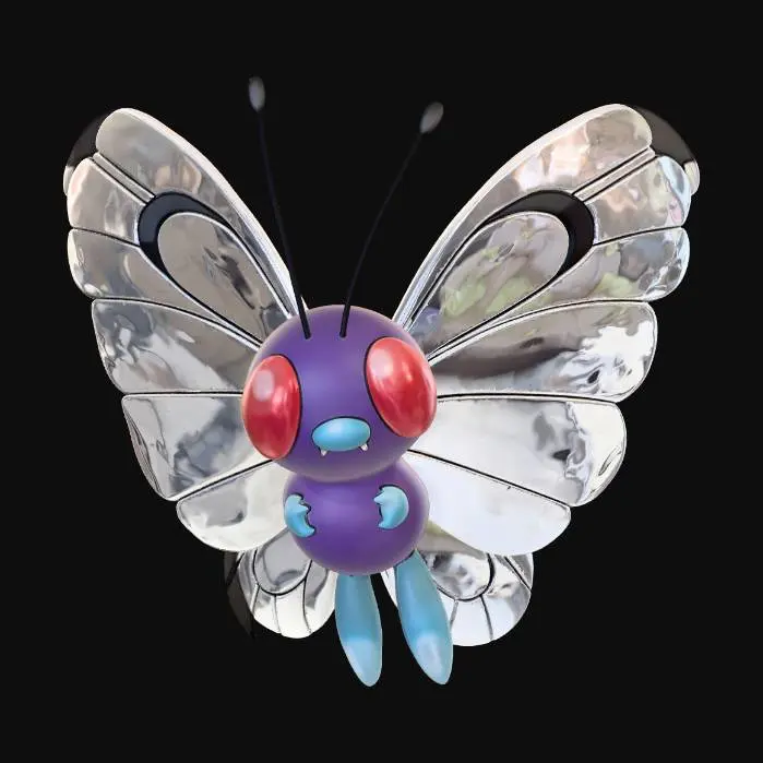 3D model for Crimsoneye Butterfly