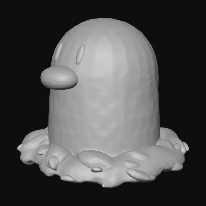 3D model for Muddy Diglett