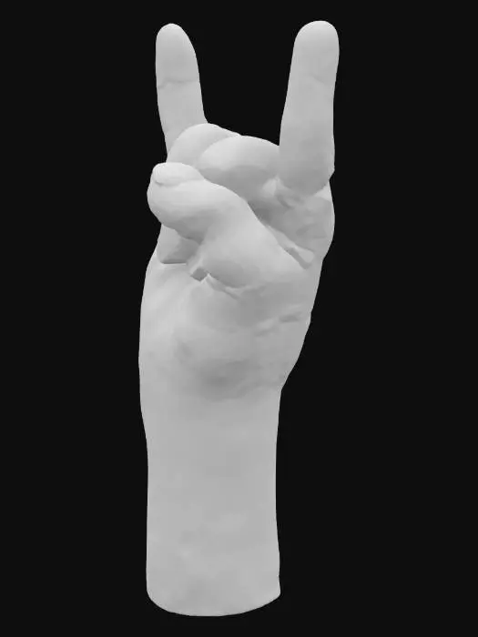 3D model for Rock Hand Gesture