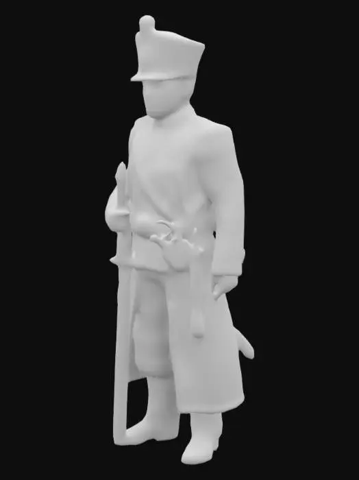 3D model for  a full size character , dominican general Pedro Santana 