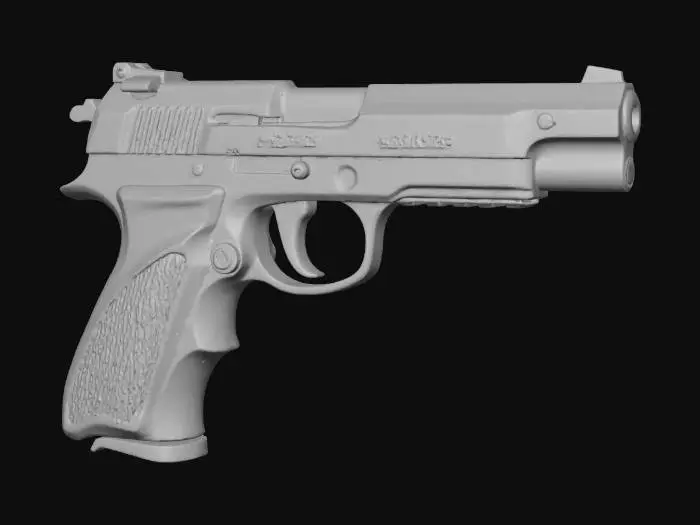 3D model for Post Apocalyptic Pistol