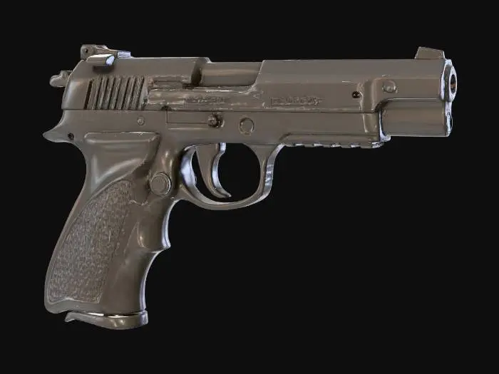 3D model for Post Apocalyptic Pistol