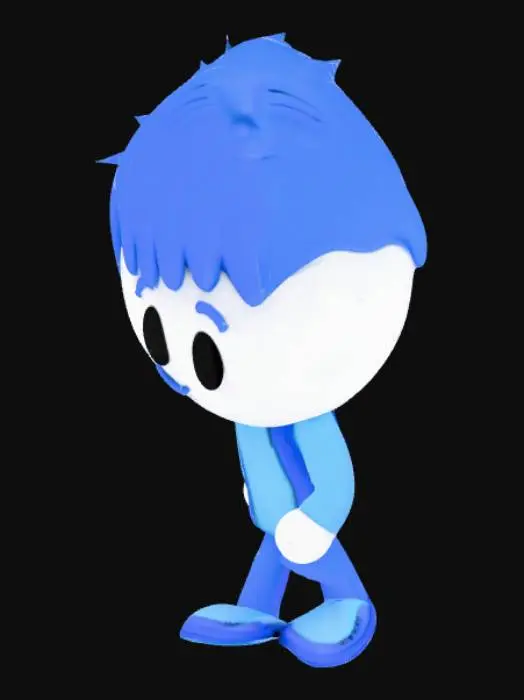 3D model for Blue Blaze Icon